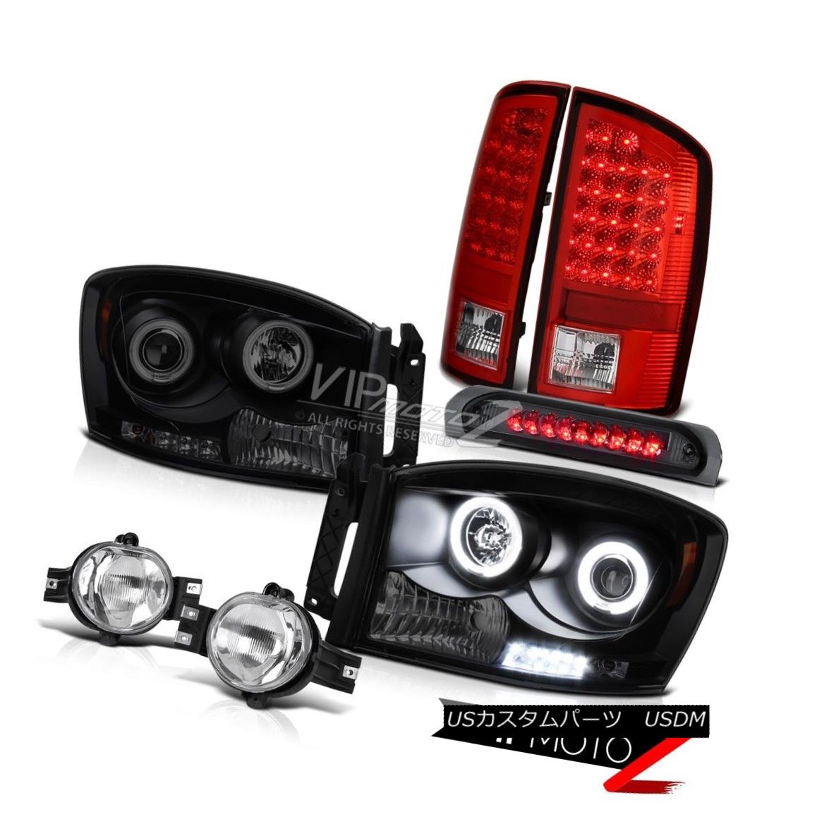 ヘッドライト 2006 Dodge Ram Diesel CCFL Angel Eye Headlight DRL Foglight Top Mount Brake Lamp 2006ダッジラムディーゼルCCFLエンジェルアイヘッドライトDRLフォグライトトップマウントブレーキランプ