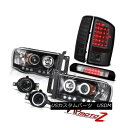 ヘッドライト Ring Headlights Smoke Brake Tail Light Fog Third Cargo LED 2002-2005 Ram ...