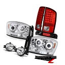 ヘッドライト 06 Dodge Ram ST Projector Halo Red Tail Lights Foglamps Roof Brake Cargo LED 06ダッジラムSTプロジェクターハローレッドテールライトフォグランプ屋根ブレーキカーゴLED(2)
