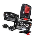 ヘッドライト 2007-2008 Ram Magnum V8 LED Headlights Parking Tail Lights Driving Fog 3R...
