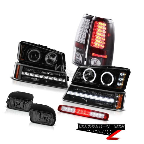 ヘッドライト 03-06 Silverado Smokey Foglights 3RD Brake Light Parking Headlights Tail Lamps 03-06 Silveradoスモークフォグライト3RDブレーキライトパーキングヘッドライトテールランプ