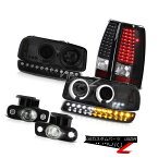 ヘッドライト 99-02 GMC Sierra Fog lights led tail turn signal graphite smoke Headlights LED 99-02 GMCシエラフォグライトテールターンシグナルグラファイトスモールヘッドライトLED