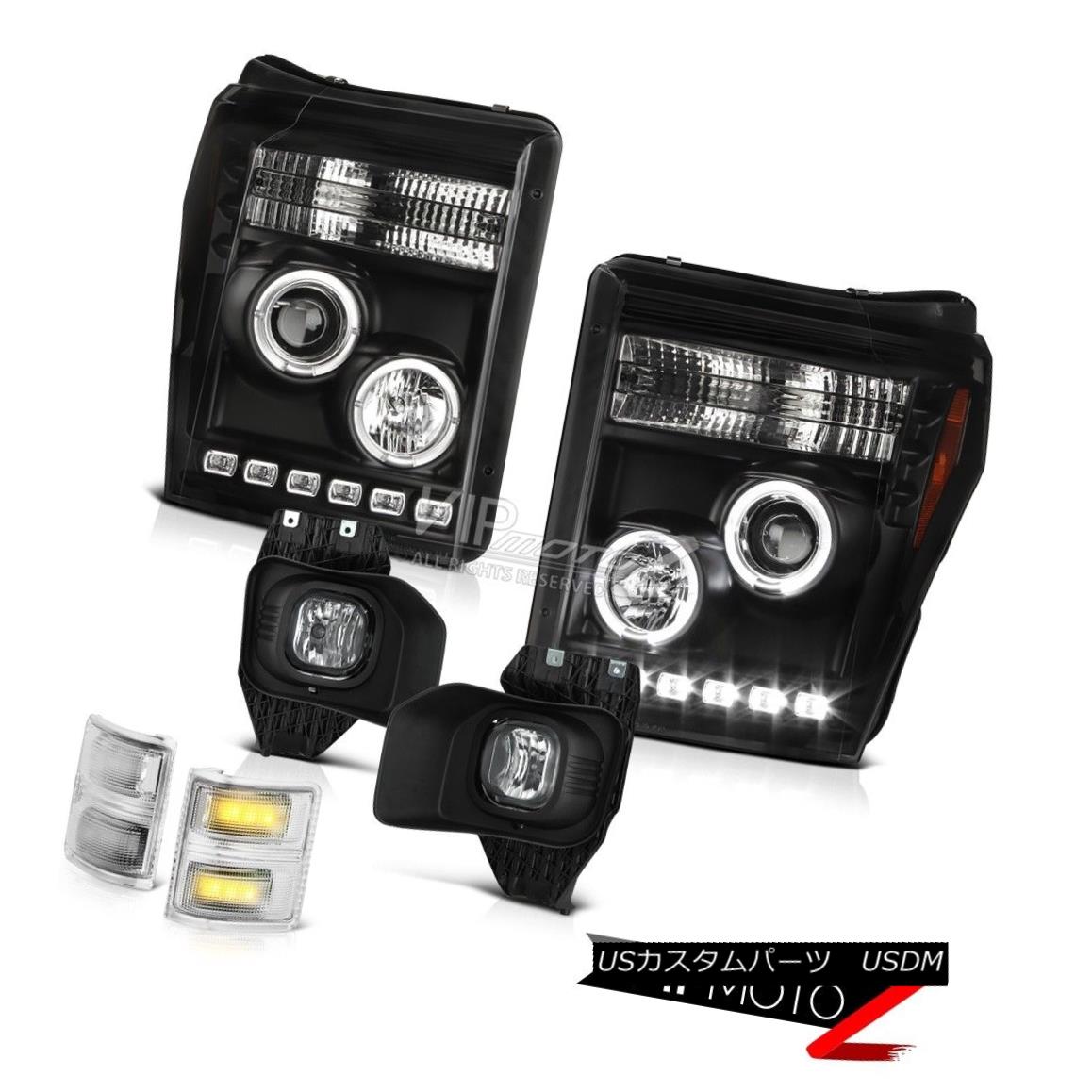 إåɥ饤 11-16 Ford F350 Mirror Signal Light Fog Lamps Projector Headlights Angel Eyes 11-16 Ford F350ߥ顼ʥ饤ȥեץץإåɥ饤Angel Eyes