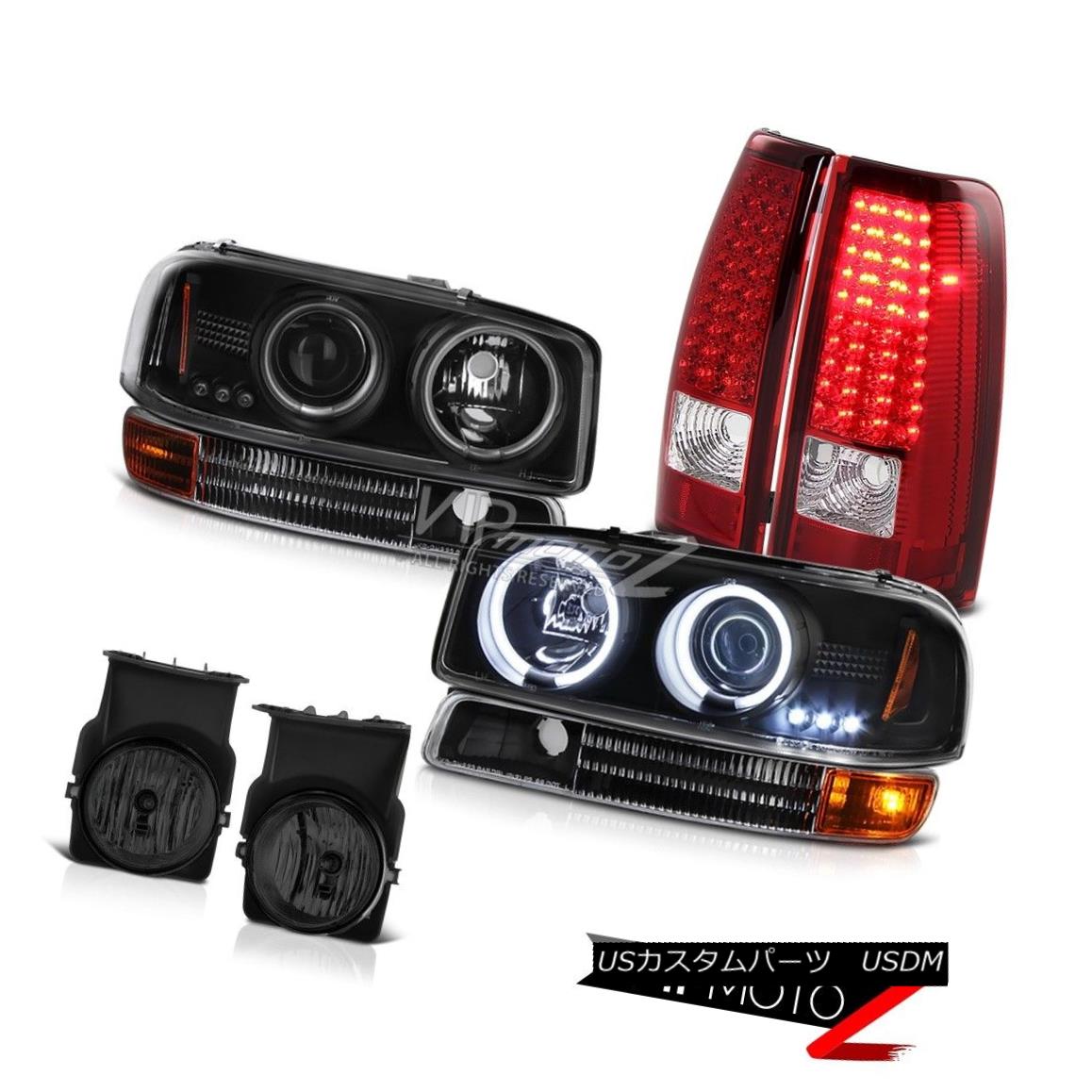 ヘッドライト CCFL Projector Headlight 2003 Sierra 2500 3500 Signal Red Brake LED Taillamp Fog CC..