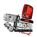 ヘッドライト DRL CCFL Headlights Red LED Tail Lights Euro Fog Third Cargo 2002-2005 Ra...