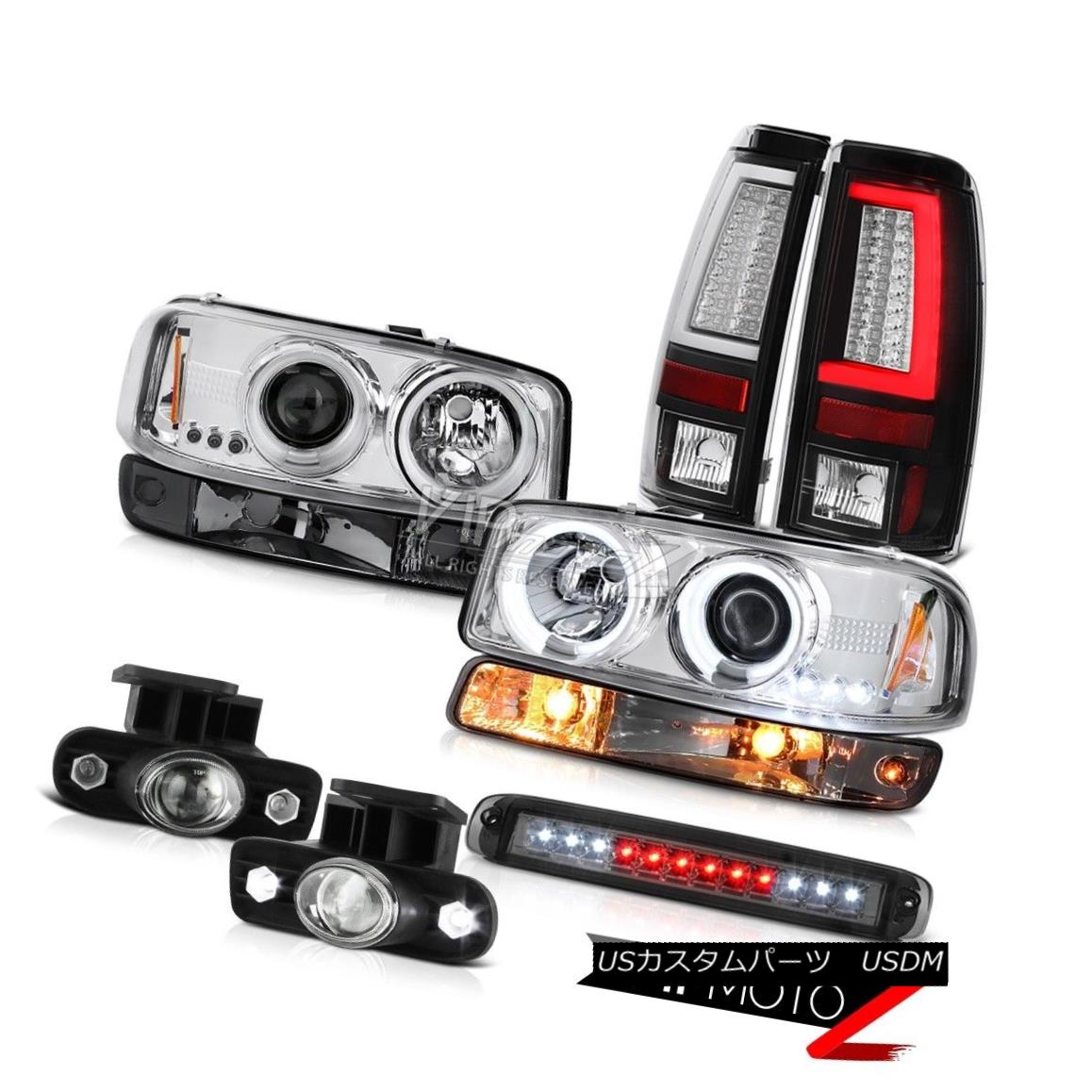 ヘッドライト 99-02 Sierra 3500HD Taillights Roof Cab Lamp Signal Foglamps CCFL Headlights LED 99..