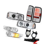 ヘッドライト 2001-2006 Yukon Denali Headlights CCFL Angel Eye Signal SMD Rear Tail Lights Fog 2001-2006ユーコンデナリヘッドライトCCFLエンジェルアイ信号SMDリアテールライトフォグ