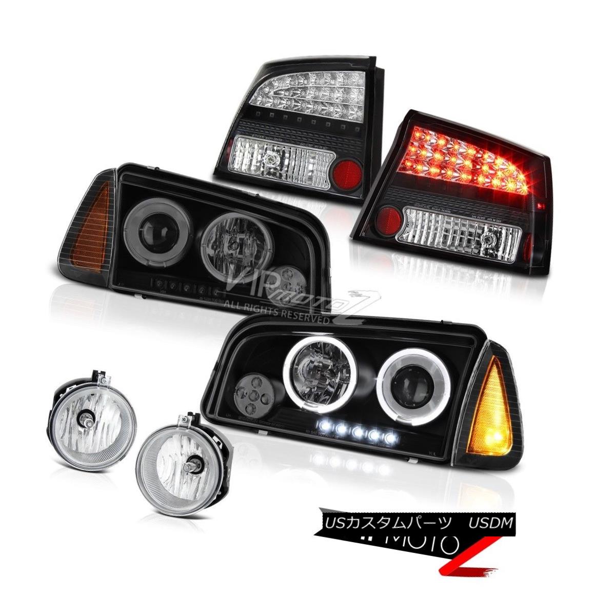 ヘッドライト 2009-2010 Dodge Charger SE Fog lights black tail lamps parking lamp headlamps 2009-2010ダッジチャージャーSEフォグライトブラックテールランプパーキングランプヘッドランプ