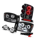 ヘッドライト 2006 Ram ST DRL CCFL Ring Headlamps Parking Tail Lights Chrome Fog 3rd Ca...