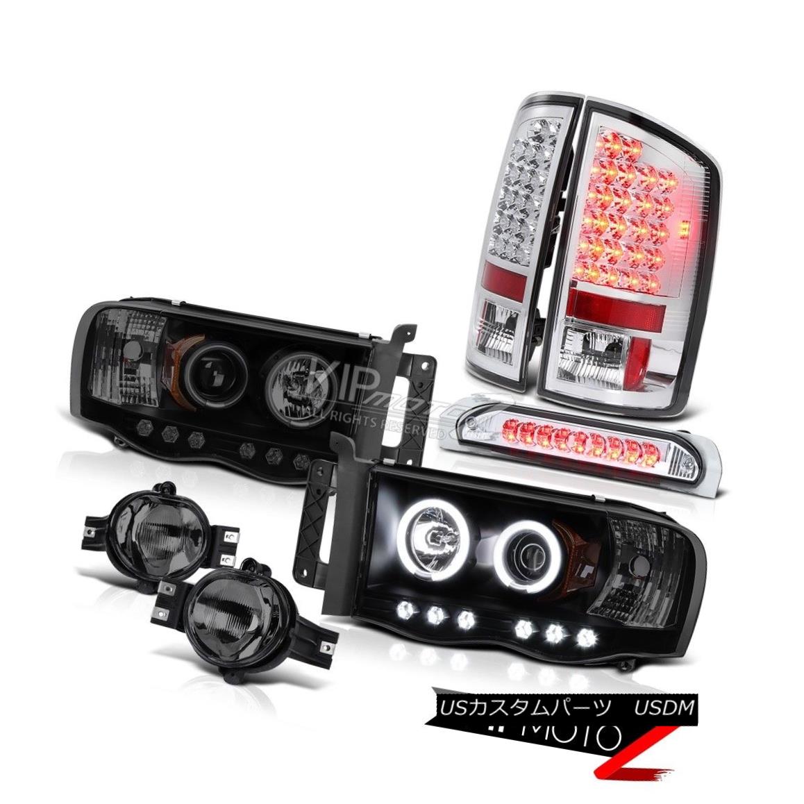 ヘッドライト Ram SLT Smoke CCFL Halo Headlight Euro LED Tail Lamp Bumper Fog High Brake Cargo ラムSLT煙CCFLハローヘッドライトユーロLEDテールランプバンパーフォグハイブレーキ貨物
