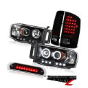 ヘッドライト Black Angel Eye Projector Headlights Brake Lights 3rd Cargo 02 03 04 05 R...
