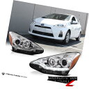 ヘッドライト [BUILT-IN LED LOW BEAM] 2012-2014 Toyota Prius Crystal Headlight w/Daytime DRL [LEDインラインロービーム] 2012-2014トヨタプリウスのクリスタルヘッドライト（DRL付） 2