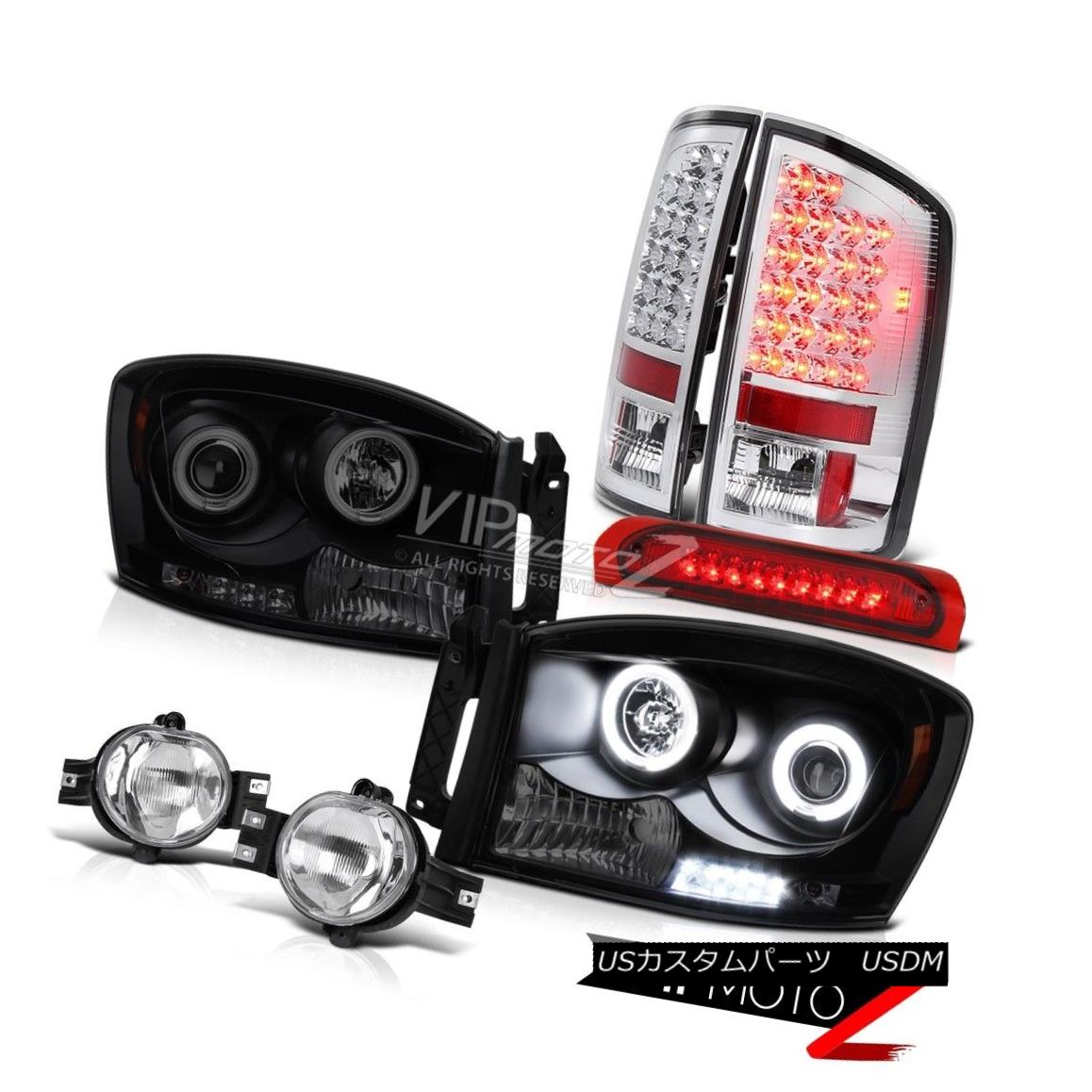 ヘッドライト 2006 Dodge Ram SLT Halo CCFL Tech. Headlight Driving Fog Third Brake Tail Lights 20..