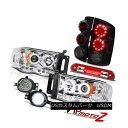 ヘッドライト 02-05 Ram 3500 Bright CCFL Ring Headlights Brake Tail Lights LED Fog Thir...