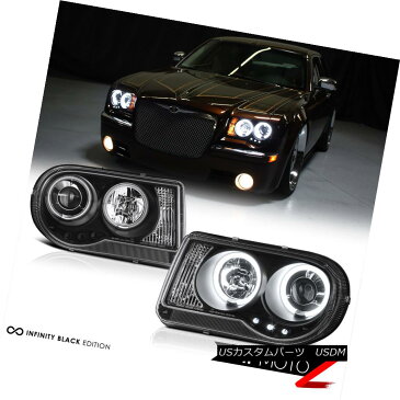 ヘッドライト 2X Black CCFL Projector LED Tail Lights Chrome Fog 2005-2007 Chrysler 300C 6.1L 2XブラックCCFLプロジェクターLEDテールライトクロムフォグ2005-2007クライスラー300C 6.1L