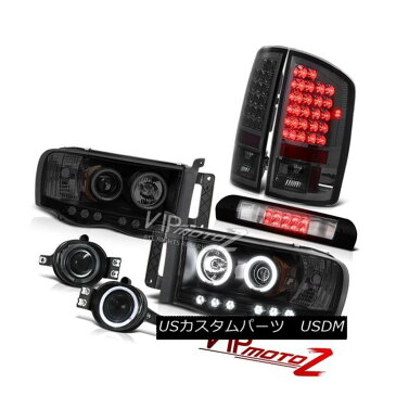 ヘッドライト Fluorescence Headlight LED Taillamp Tinted Fog Roof Stop Clear 02-05 Dodge Ram 蛍光灯ヘッドライトLEDタイルランプ淡い屋根の曇り止めクリア02-05 Dodge Ram