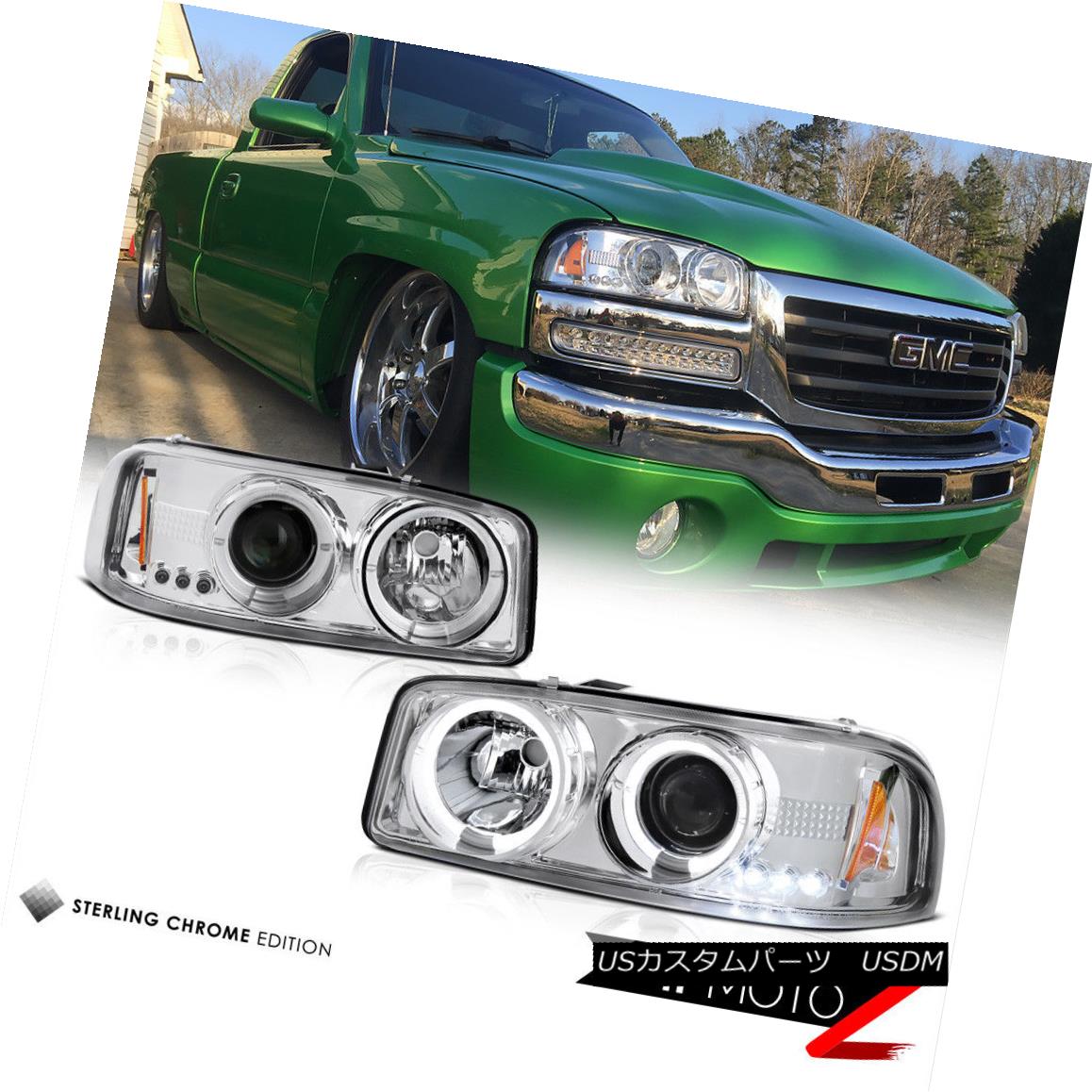 ヘッドライト 03-06 Sierra C3 Fog lamps tail matte black signal light crystal clear Headlights 03-06シエラC3フォグランプテールマットブラックシグナルライトクリスタルクリアヘッドライト