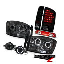 ヘッドライト Smoke Projector Brake Tail Lights LED Glass Fog Third Cargo 2006 Dodge Ra...