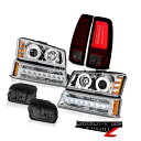 ヘッドライト 03-06 Silverado Tail Lamps Foglights Euro Clear Turn Signal Headlamps Dual Halo 03-06 SilveradoテールランプFoglightsユーロクリアターンシグナルヘッドランプデュアルヘイロー