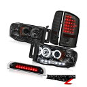 ヘッドライト Dark CCFL Angel Eye Headlights LED Brake Tail Lights Third Cargo 02-05 Ra...