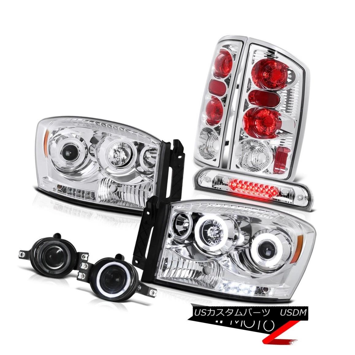 ヘッドライト CCFL Headlamps Chrome Rear Taillamps Tint Fog High 3rd LED 2006 Dodge Ram SRT-10 CCFLヘッドランプクロームリアタイヤランプティントフォグハイ3番目のLED 2006ドッジラムSRT-10