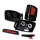 ヘッドライト Halo SINSTER BLACK Headlights Smoke LED Tail Lamp Third Brake Tint Ram Qu...