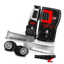 ヘッドライト 07-12 13 Toyota Tundra Matte Black Tail Silver Led Fog Euro Clear Replacement 07-12 13トヨタトンドラマットブラックテールシルバーLed Fogユーロクリア交換(2)