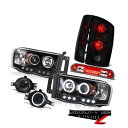 ヘッドライト 02 03 04 05 Ram DRL Ring Headlight Sinister Blk Brake Lamp Foglights Thir...