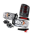 ヘッドライト CCFL Halo Headlight Brake Tail Lights Projector Fog Third Cargo LED 02-05...