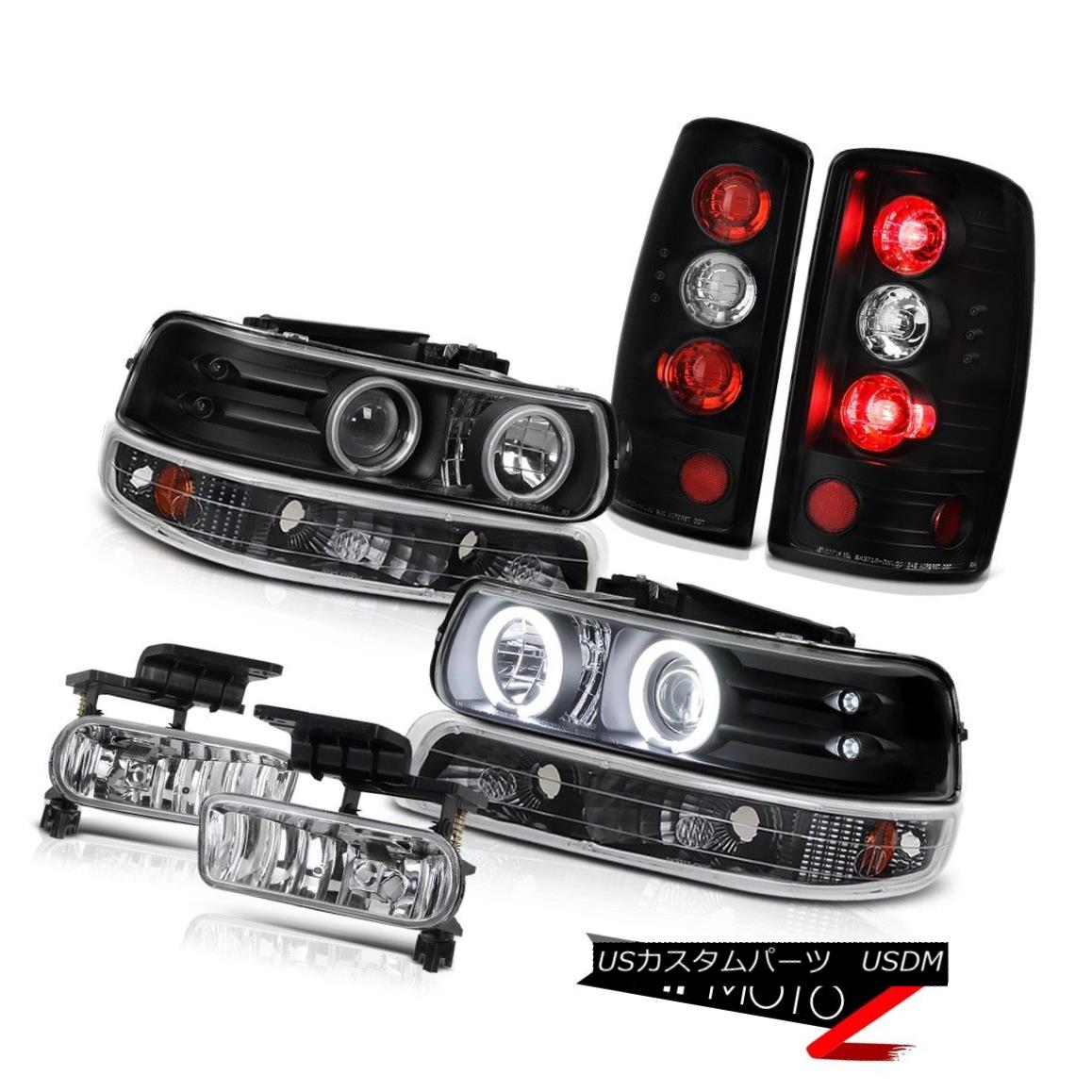 ヘッドライト 00-06 Tahoe Barn Door Matte Black Rear Brake Lamps Fog Parking Lamp Headlamps 00-06タホバンドアマットブラックリアブレーキランプフォグパーキングランプヘッドランプ