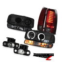 ヘッドライト 99-02 GMC Sierra Fog lamps led taillamps titanium smoke signal lamp headlamps 99-02 GMCシエラフォグランプは、テールランプチタン煙信号ランプヘッドライトを導いた(2)