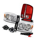ヘッドライト Factory Style Headlights LED Tail Lights Projector Fog 3rd Cargo 2006 Ram...