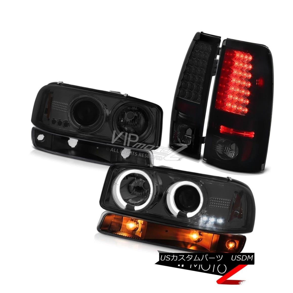 スモークヘッド 18 ヘッドライト 99-02 Sierra SLT LED tail lamps bumper light graphite smoke hea