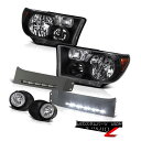 ヘッドライト 2007 2008 2009 2010 Tundra Truck LIMITED Front Black Head Lights Lamps Foglamp 2007年2008年2009年2010年トンドラトラックLIMITEDフロントブラックヘッドライトランプFoglamp