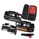 ヘッドライト Clear/Black Headlights LED Bumper Smoked Tail Light Foglights 00-06 Suburban LT クリア/ブラックヘッドライトLEDバンパースモークテールライトフォグライト00-06郊外LT(2)