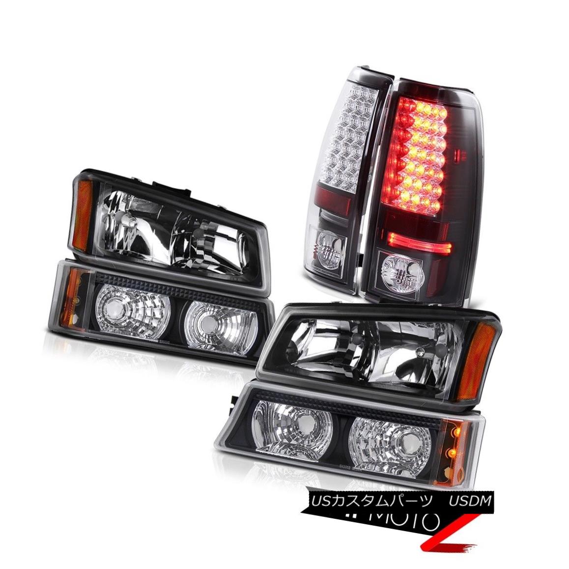 إåɥ饤 Black Headlight Parking Signal Bumper Brake LED Tail Lights 05 06 Silverado 1500 ֥åإåɥ饤ȥѡ󥰿Хѡ֥졼LEDơ饤05 06 Silverado 1500