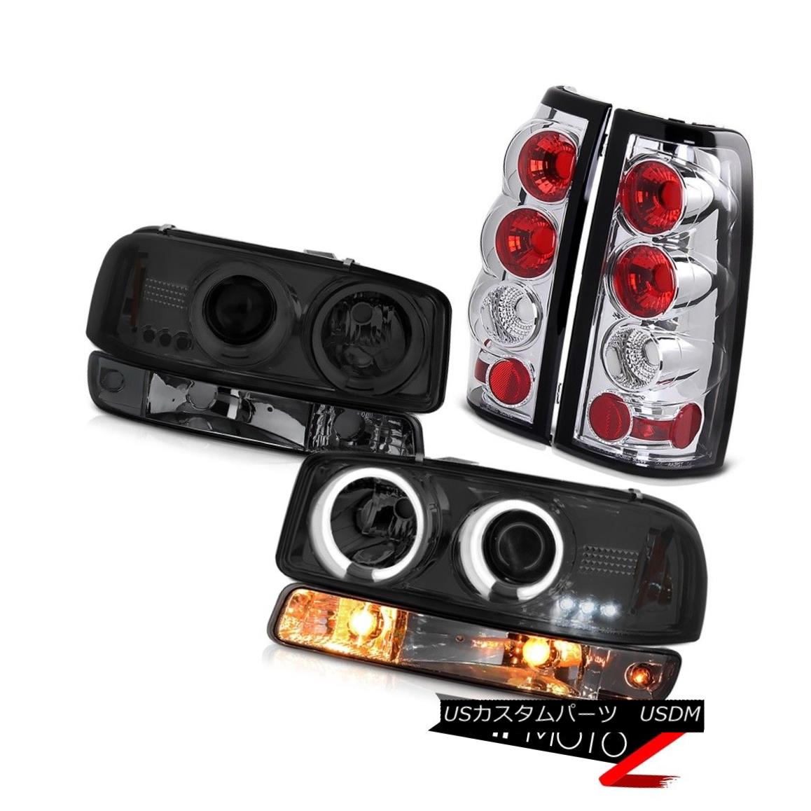 إåɥ饤 1999-2002 Sierra 6.0L Euro clear tail lights smoked parking lamp ccfl headlights 1999-20026.0L桼ꥢơ饤ȥ⡼ѡ󥰥ccflإåɥ饤