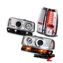 ヘッドライト 1999-2006 Sierra 3500HD Chrome tail lamps raven black turn signal headlights 1999-2006シエラ3500HDクロームテールランプブラックレーサーブラックターンシグナルヘッドライト