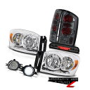 ヘッドライト Headlights LH RH Smoke Tail Lamps LED Driving Fog 3rd Cargo 06 Dodge Ram ...