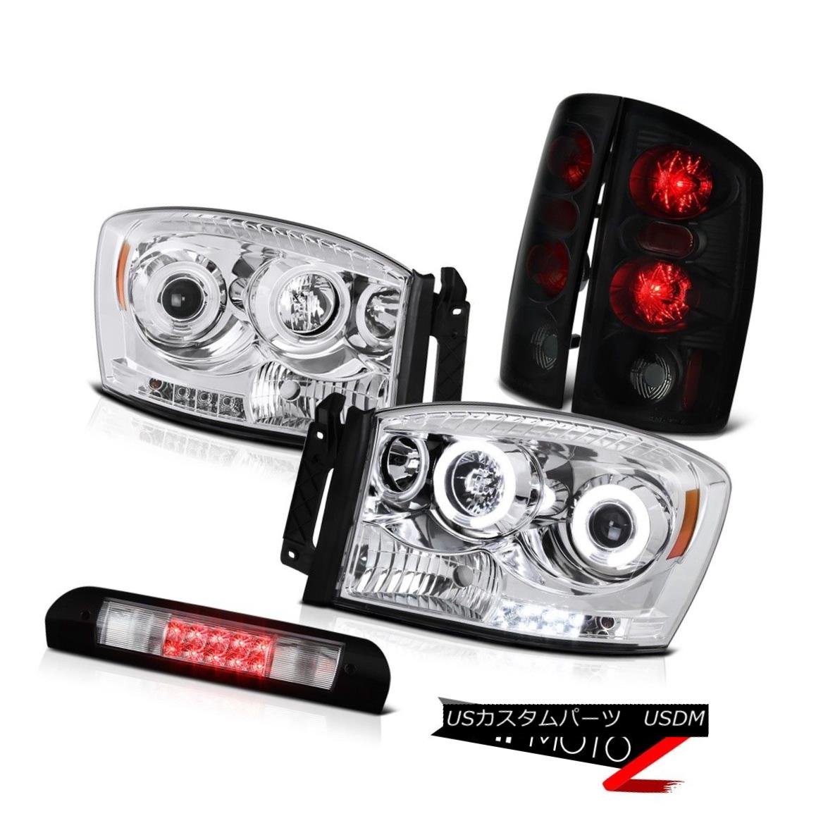 ヘッドライト 2006 Dodge Ram Magnum V8 DRL Halo Headlights Rear Reverse Tail Light Brake Cargo 2006ダッジラムマグナムV8 DRLハローヘッドライトリアテールライトブレーキカーゴ