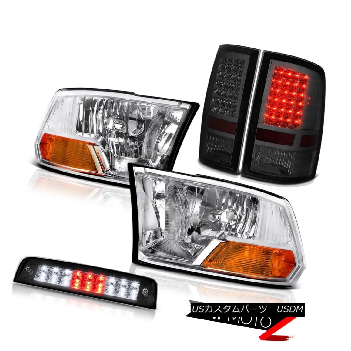 10-18 Ram 2500 3500 5.7L High Stop Lamp Tail Lamps Clear Chrome Headlamps LEDカテゴリヘッドライト状態新品メーカーRam車種1500発送詳細送料一律 1000円（※北海道、沖縄、離島は省く）商品詳細輸入商品の為、英語表記となります。 Condition: New Brand: Venom Inc. [Headlight] DOT & SAE: Approved Headlight Style: Factory [Headlight] High Beam Bulb: Require H13 Bulbs Manufacturer Part Number: OEM#B0909H_2010_2011_2012_2013_2014_2015_2016_K640 [Headlight] Side: Driver&Passenger Side Provided Interchange Part Number: 55277410AF/55277409AF, 55277414AB/415AB/55372082AC [Tail Light] Brake: Built-In LED Other Part Number: CH2503217/CH2502217,CH2819124/CH2818124 [Tail Light] Dashboard Light: Error-Free Placement on Vehicle: Left, Right, Front, Rear [Tail Light] Parking: Built-In LED Warranty: 60 Days [Tail Light] Reverse: Re-use Original 921 Bulbs Fitment Type: Direct Replacement [Tail Light] Side: Driver & Passenger Included Lens Color: Clear, Smoke [Tail Light] Signal: Built-In LED Housing Color: Chrome, Black Contact Us: TEL: 1-844-884-7847 | HOURS: 9am - 6pm PST [Headlight] Low Beam Bulb: Require H13 Bulbs Returns: 60-Days LOVE IT or RETURN IT!※以下の注意事項をご理解頂いた上で、ご入札下さい※■海外輸入品の為、NC,NRでお願い致します。■フィッテングや車検対応の有無については、画像と説明文よりお客様の方にてご判断をお願いしております。■USのカスタムパーツは国内の純正パーツを取り外した後、接続コネクタが必ずしも一致するとは限らず、加工が必要な場合がございます。■商品説明文中に英語にて”保障”に関する記載があっても適応はされませんので、ご理解ください。■初期不良（到着より7日以内）のみ保証対象とします。ただし、取り付け後は、保証対象外とします。■海外倉庫から到着した製品を、再度国内で検品を行い、日本郵便または佐川急便にて発送となります。■お届けまでには、2〜3週間程頂いております。ただし、天候次第で多少遅れが発生する場合もあります。■商品落札後のお客様のご都合によるキャンセルはお断りしておりますが、商品落札金額の30％の手数料をいただいた場合のみお受けいたします。■他にもUSパーツを多数出品させて頂いておりますので、ご覧頂けたらと思います。■USパーツの輸入代行も行っておりますので、ショップに掲載されていない商品でもお探しする事が可能です!!お気軽にお問い合わせ下さい。&nbsp;