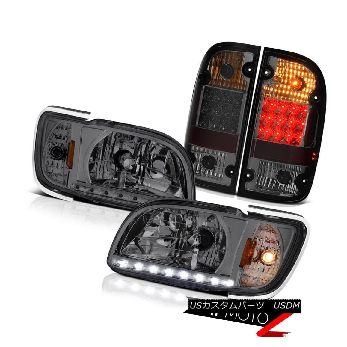ヘッドライト 2001-2004 Toyota Tacoma 4WD Smoked tail brake lights headlights corner Assembly 2001-2004トヨタタコマ4WDスモークテールブレーキライトヘッドライトコーナーアセンブリ