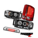 ヘッドライト Angel Eye Headlights LED Signal Taillamps Third Brake Cargo 2002-2005 Ram 3500 エンジェルアイヘッドライトLED信号タイルランプ第3ブレーキ貨物2002-2005 Ram 3500(2)