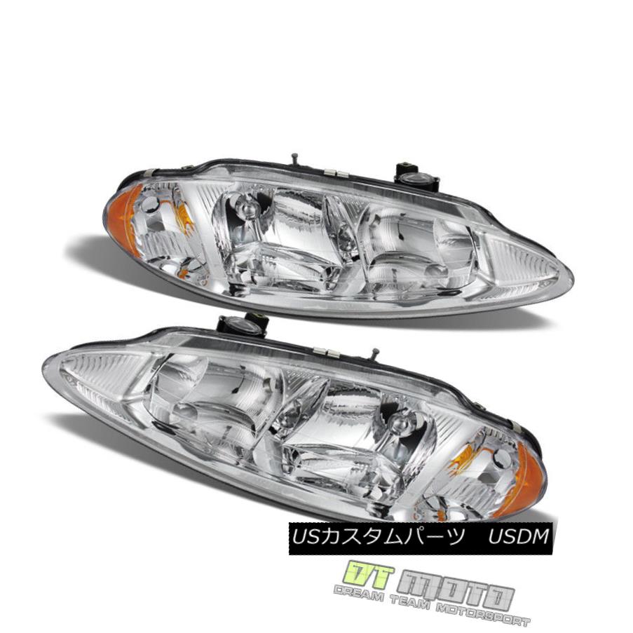 ヘッドライト 1998-2004 Dodge Intrepid Factory Style Headlights Lamps Left+Right Replacement 1998-2004ダッジ・イントレピッド・ファクトリースタイル・ヘッドライトランプ左+右