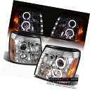 ヘッドライト 2002-2003 Cadillac Escalade Dual Halo Projector Headlights w/Daytime DRL LED 2002-2003 Cadillac EscaladeデュアルHaloプロジェクターヘッドライト（Daylight DRL LED付）