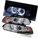 ヘッドライト 1997-2003 BMW E39 5-Series 525i 528I 530i 540i LED Halo Projector Headlights Set 1997-2003 BMW E39 5シリーズ525i 528I 530i 540i LEDハロープロジェクターヘッドライトセット