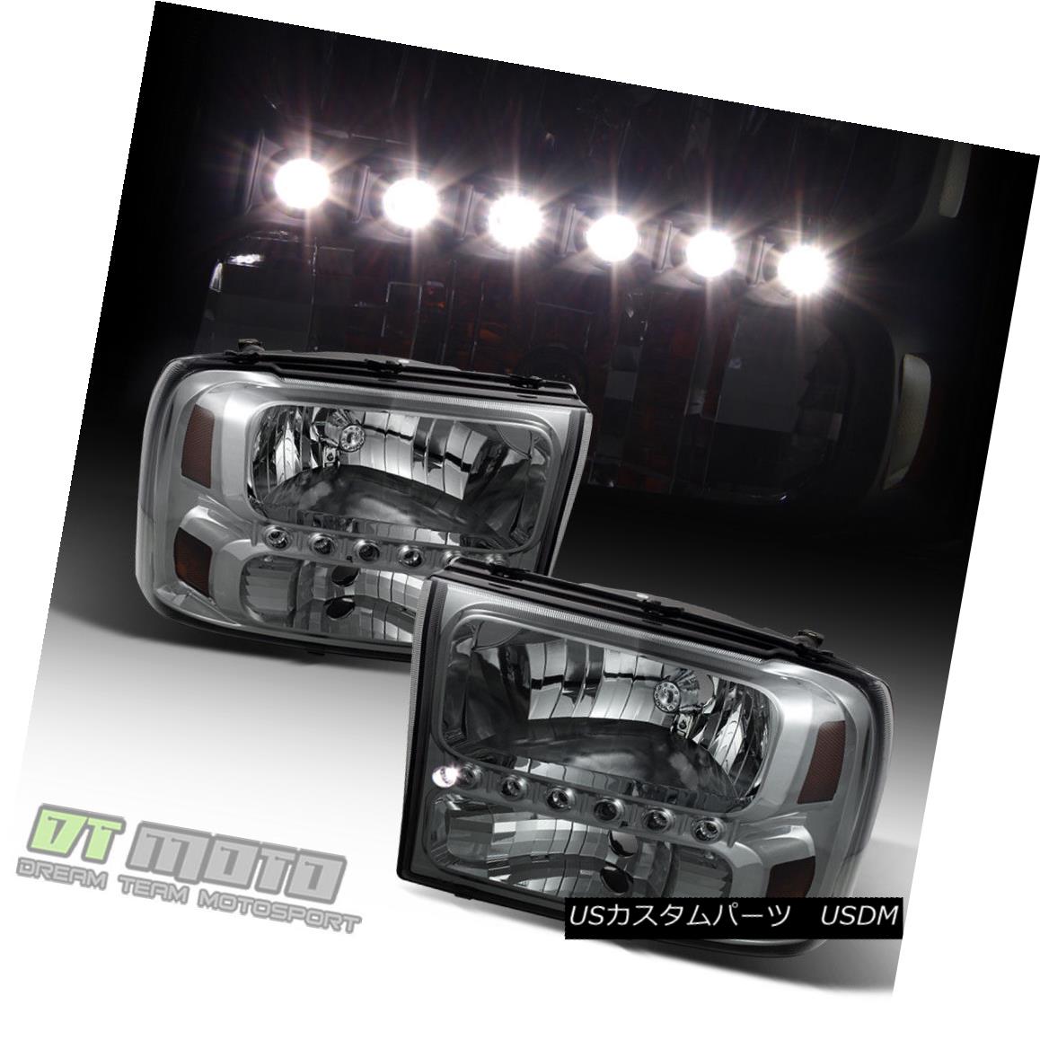 ヘッドライト Smoke Len 1999-2004 Ford F250 F350 F450 Superduty LED Headlights 99-04 Headlamps Smoke Len 1999-2004 Ford F250 F350 F450 Superduty LEDヘッドライト99-04ヘッドランプ