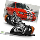 ヘッドライト Black 2001-2007 Dodge Caravan Town & Country 01-03 Voyager Headlights Lef...