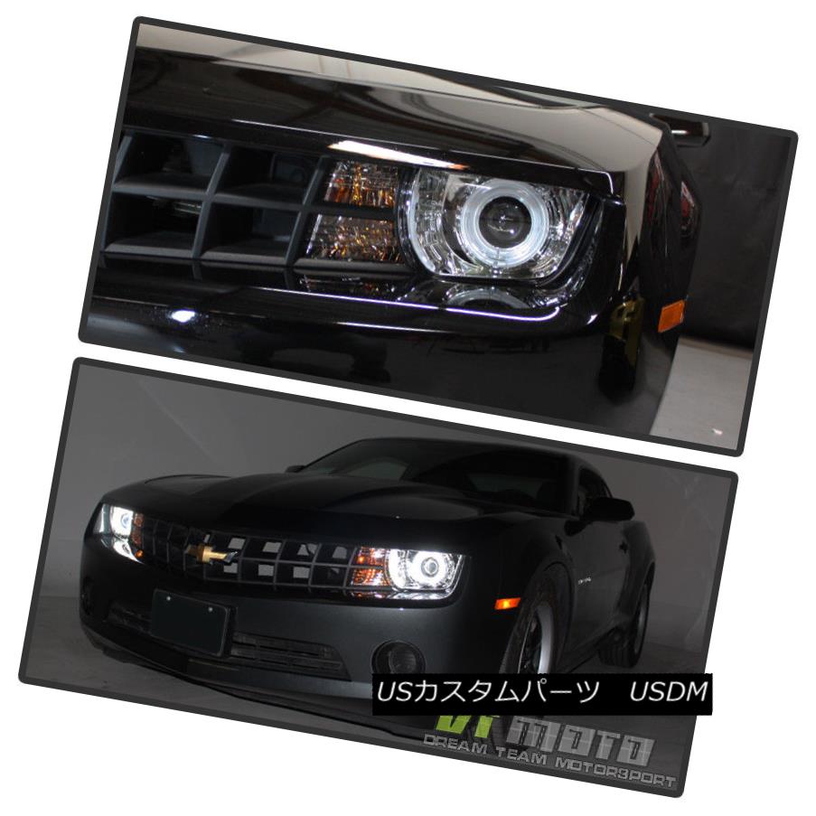 ヘッドライト 2010-2013 Chevy Camaro LED CCFL Halo Projector Headlights Headlamps Left Right 2010-2013シボレーカマロLED CCFLハロープロジェクターヘッドライトヘッドランプ左 右