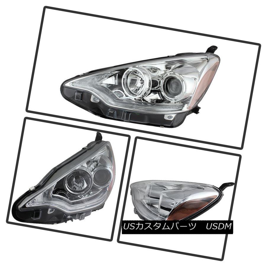 ヘッドライト 2012-2014 Toyota Prius C DRL LED Projector Daytime Running Headlights 12 13 14 2012-2014トヨタプリウスC DRL LEDプロジェクターデイタイムランニングヘッドライト12 13 14 3